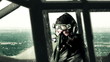WWII pilot flying recon