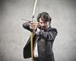 Determined businessman