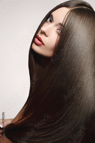 Photo: Beautiful Woman with Healthy Long Hair Beautiful Woman with Healthy Long Hair