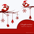 Christmas Card with Birds