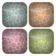 Set of Rounded Square Pastel Spots Icons