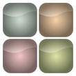 Set of Rounded Square Pastel Stripes Icons