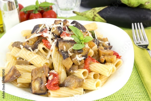 Photo: pasta with eggplant pasta with eggplant