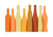 Bouteilles de Vins - Beige