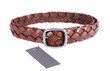 Brown lather belt