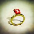 gold ruby ring