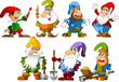 Vector: funny gnomes funny gnomes