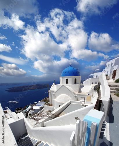 Photo: Famous Architecture in Santorini island, Greece Famous Architecture in Santorini island, Greece