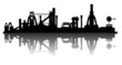 Silhouette Duisburg - Landschaftspark, Industrie
