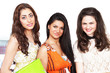 Photo: Student life girls smiling portrait Student life girls smiling portrait