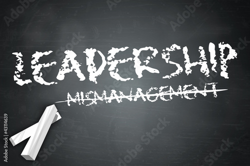 Illustration: Blackboard "Leadership" Blackboard "Leadership"