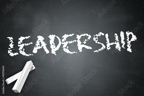 Illustration: Blackboard "Leadership" Blackboard "Leadership"