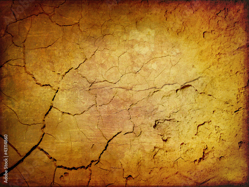 Photo: Old texture grunge - wall cracked Old texture grunge - wall cracked