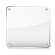 Vector: Glass company name plate Glass company name plate