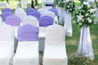 Wedding reception place ready for guests