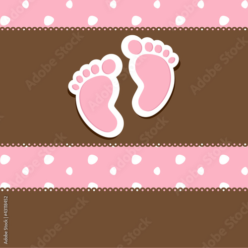 Vector: baby shower card baby shower card