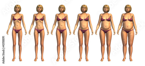 Illustration: Weight Progression: Underweight to Overweight Weight Progression: Underweight to Overweight
