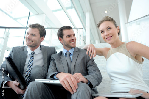 Foto: Cheerful and successful business team Cheerful and successful business team