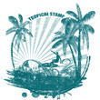 Tropical stamp