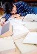 Student sleeping