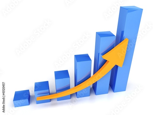 Photo: business graph business graph