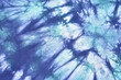 Tie and dye in shades of blue hues