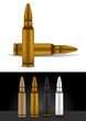 Bullet in different colors - vector illustration