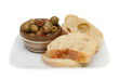 Olives and ciabata
