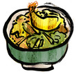 Shrimp tempura bowl