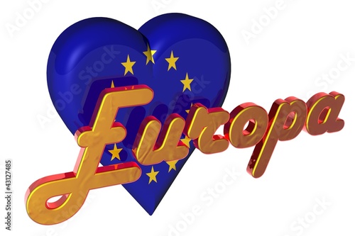 Illustration: 3D Herz - Europa 3D Herz - Europa