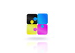 Video: Puzzle with the basic colors of the graphics - 3D Puzzle with the basic colors of the graphics - 3D