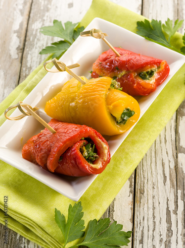 Photo: capsicum stuffed with parsley capers and anchovies capsicum stuffed with parsley capers and anchovies