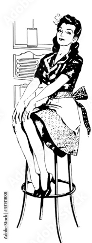 Illustration: casalinga vintage casalinga vintage