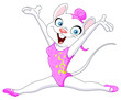 Female gymnast cat