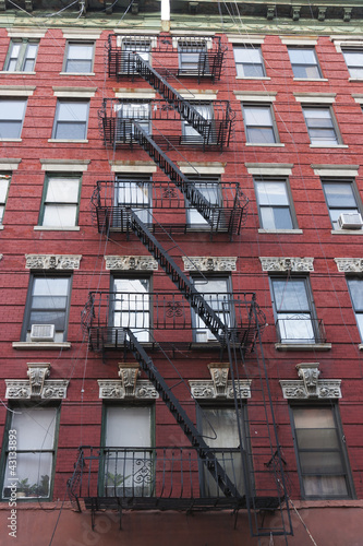 Photo: New York - Scale anti incendio di un palazzo a Manhattan New York - Scale anti incendio di un palazzo a Manhattan