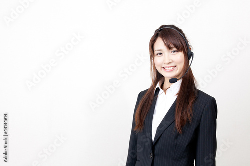 Foto: asian busineswoman with headset asian busineswoman with headset
