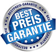 Button Banner "Bestpreis-Garantie" blau/silber