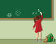 Girl in the classroom