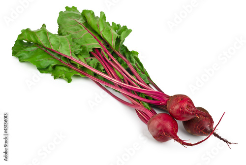 Photo: Beetroot isolated on white Beetroot isolated on white