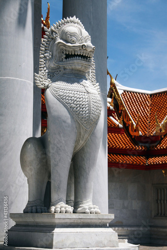 Foto: lion sculpture, Bangkok, Thailand lion sculpture, Bangkok, Thailand