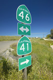 Photo: The intersection of California State Highways 46 and 41, the intersection where actor James Dean died in a car accident in the 1950s The intersection of California State Highways 46 and 41, the intersection where actor James Dean died in a car accident in the 1950s