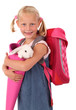 Foto: Mädchen geht zur Schule Mädchen geht zur Schule