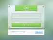 login screen green online user web page