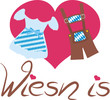 Wiesn Lederhose und Dirnl mit Herz
