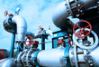 Equipment, cables and piping as found inside of  industrial powe