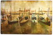 Photo: views of Venice in vintage style, like postcards views of Venice in vintage style, like postcards