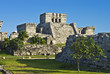 the historic ruins of ancient mayan city of tulum, mexico