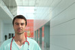 Photo: Doctor in hospital corridor Doctor in hospital corridor
