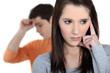 Young couple arguing