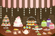 Cakes store display